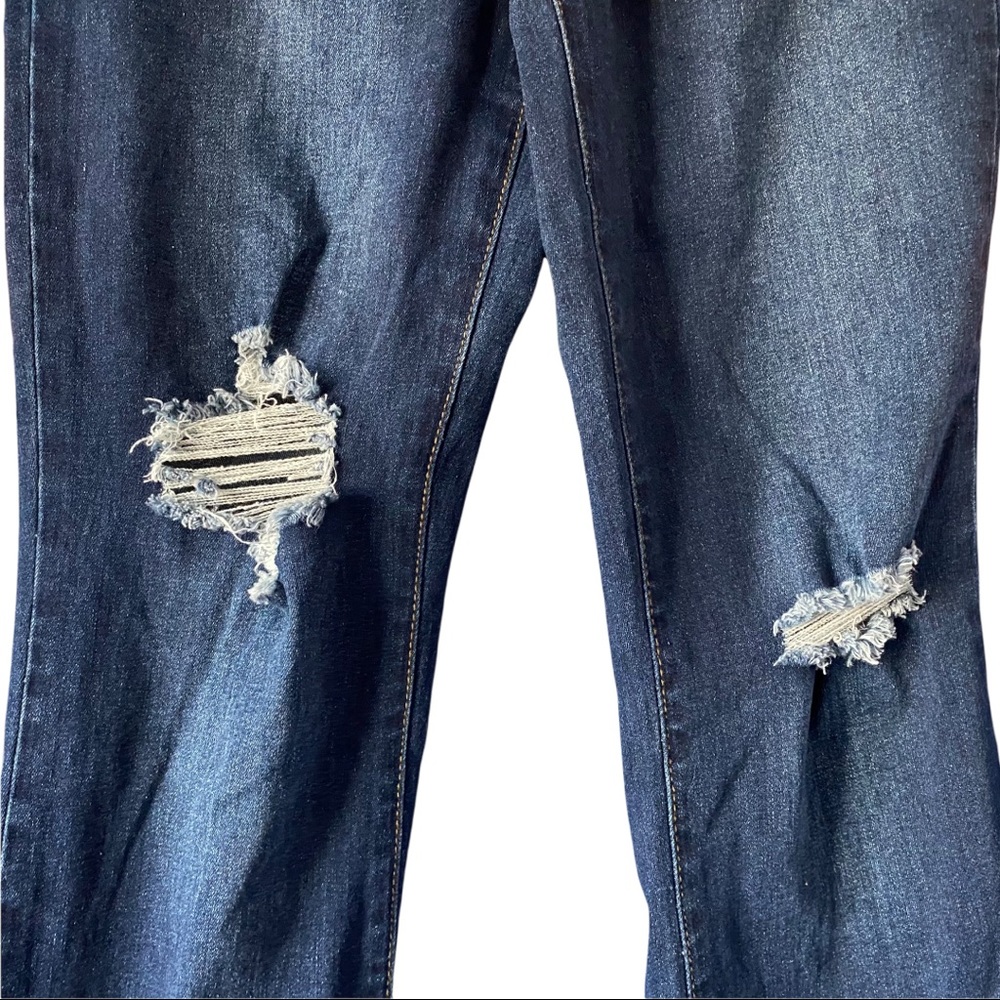 High Rise Ripped Flared Jeans - Picture 4 of 7